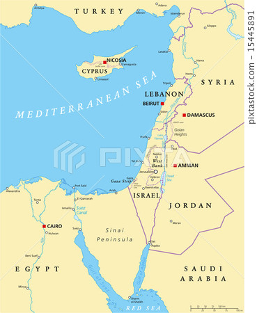 Eastern Mediterranean Political Map Eastern Mediterranean Political Map 15445891