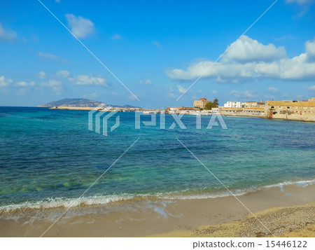 Favignana harbor in the early spring, Sicily Favignana harbor in the early spring, Sicily 15446122