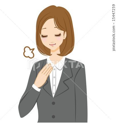 Relieved business woman - Stock Illustration [15447259] - PIXTA