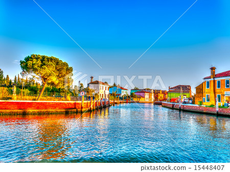 in Burano island near Venice Italy in Burano island near Venice Italy 15448407