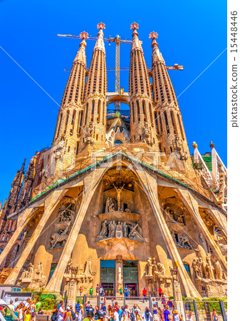 Sagrada Familia in Barcelona Spain Sagrada Familia in Barcelona Spain 15448446