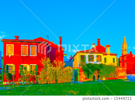 in Burano island near Venice Italy 15449721
