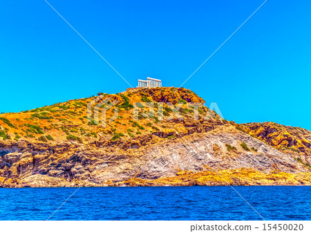 ancient temple of Poseidon in Greece 15450020