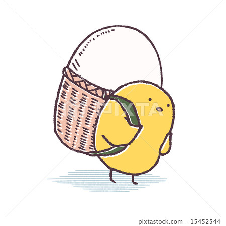 Chicks carrying eggs 15452544