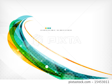 Green orange yellow colors shiny line concept Green orange yellow colors shiny line concept 15453011