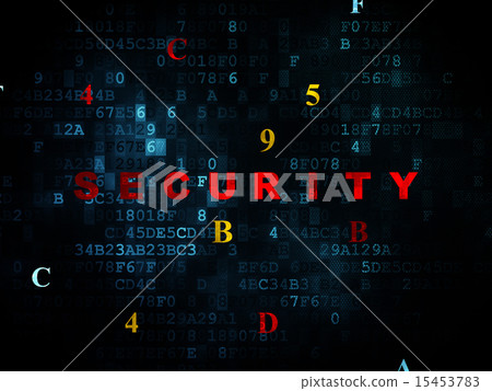 Protection concept: Security on Digital background 15453783