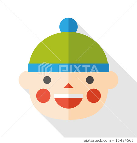 baby boy flat icon with long shadow baby boy flat icon with long shadow 15454565