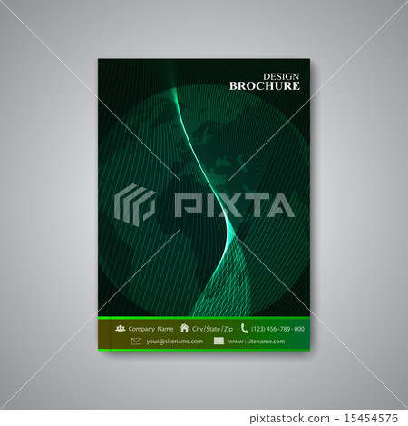 Modern abstract template layout brochure, magazine, flyer, cover or report in A4 size for your 15454576