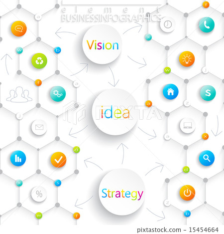 Modern infographic design with place for your text.  15454664