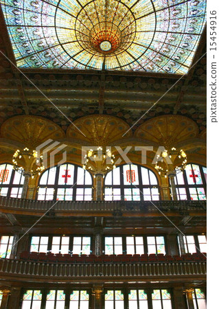 The main hall of the Catalonia music festival The main hall of the Catalonia music festival 15454916