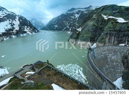 The Grimsel Pass summer view (Switzerland). 15457805