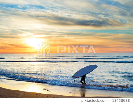Paddle surfing, Portugal 15458688