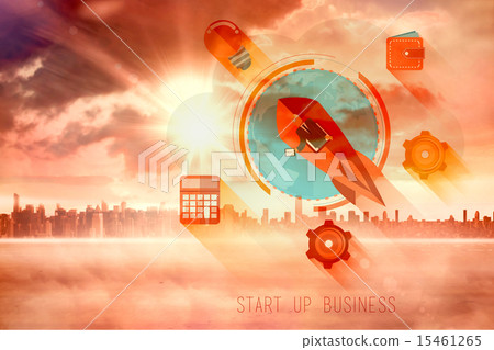 Composite image of start up business graphic 15461265