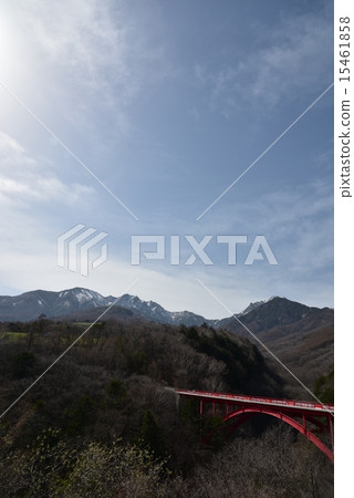Yatsugatake mountains and Higashi Ozawa Ohashi 15461858