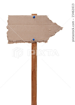 Cardboard sign 15462813