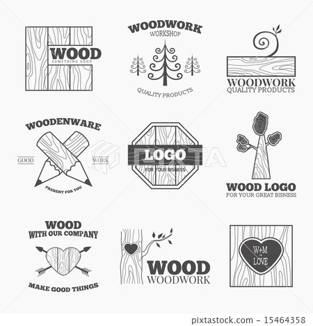 Wood products logo vector Wood products logo vector 15464358