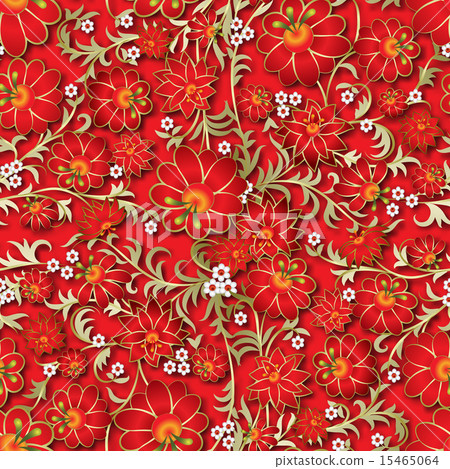 abstract seamless floral ornament 15465064