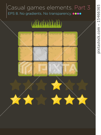 Vector design elements for casual games Vector design elements for casual games 15466365