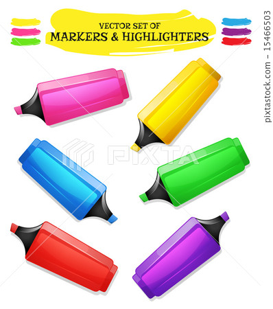 Highlighters And Felt Tip Pen Set Highlighters And Felt Tip Pen Set 15466503