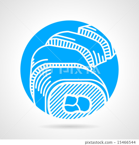 Sushi round vector icon 15466544