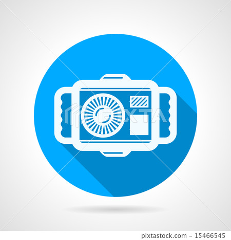 Camera flat round vector icon Camera flat round vector icon 15466545
