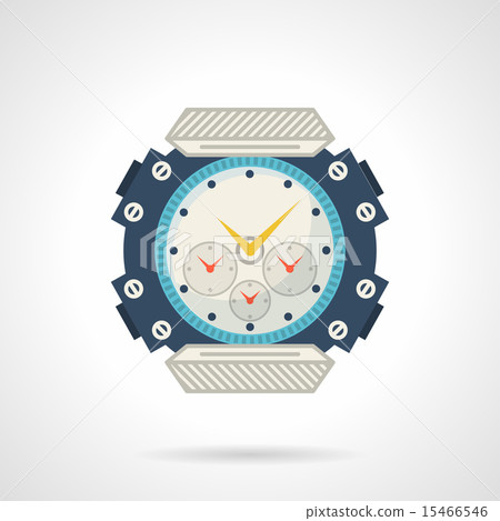Sport wrist watch flat vector icon Sport wrist watch flat vector icon 15466546