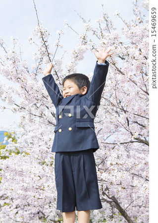 Sakura and new term semester children 15469659