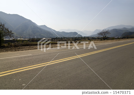Winding road background 15470371