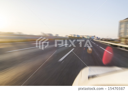 Sunset pavement background, car advertising background, Sunset pavement background, car advertising background, 15470387