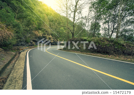 Winding road background 15472179
