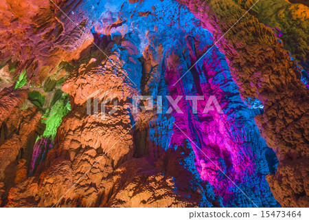 Yangshuo in Guilin, China caves, karst landforms. 15473464