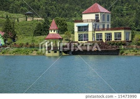 Fantasy castle lake Fantasy castle lake 15473990