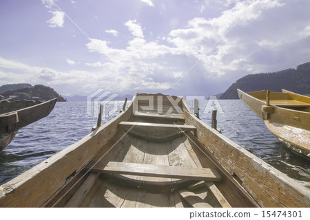 Wooden lakes in China "lugu Lake" 15474301