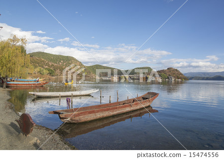 Wooden lakes in China "lugu Lake" Wooden lakes in China "lugu Lake" 15474556