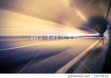 Night tunnel car Night tunnel car 15474619