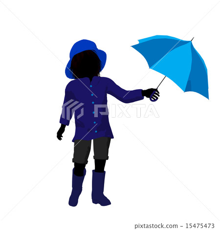 Rain Boyl Silhouette Illustration Rain Boyl Silhouette Illustration 15475473