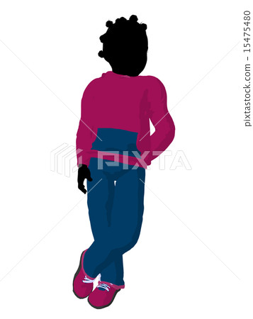 African American Teen Urban Female Silhouette 15475480