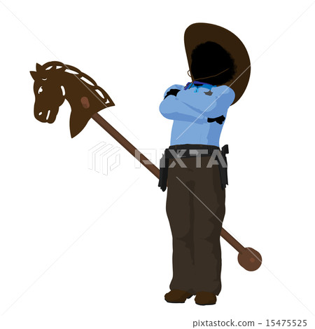 African American Teen Cowboy Illustration African American Teen Cowboy Illustration 15475525