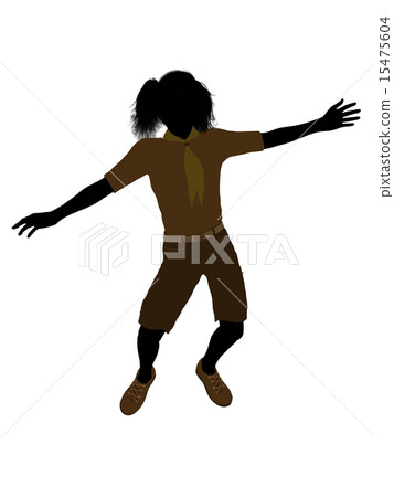 Girl Scout Illustration Silhouette Girl Scout Illustration Silhouette 15475604