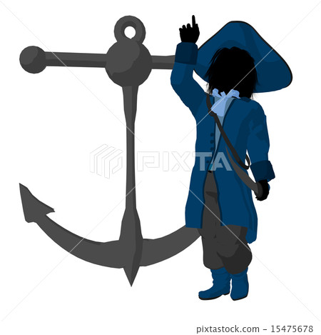 Teen Pirate Illustration Silhouette 15475678