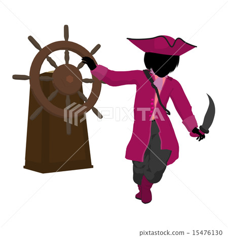 Teen Pirate Illustration Silhouette 15476130