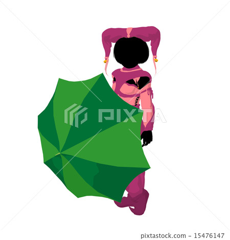 Female Tween Clown Illustration Silhouette Female Tween Clown Illustration Silhouette 15476147