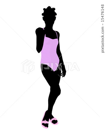 African American Teenager Illustration Silhouette African American Teenager Illustration Silhouette 15476148