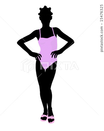 African American Teenager Illustration Silhouette African American Teenager Illustration Silhouette 15476325