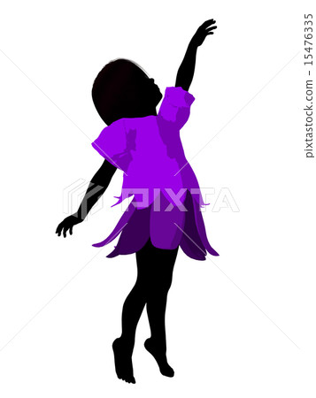 Fairy Girl Silhouette Illustration 15476335