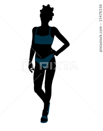 African American Teenager Illustration Silhouette African American Teenager Illustration Silhouette 15476336