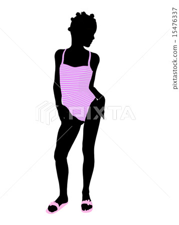 African American Teenager Illustration Silhouette 15476337