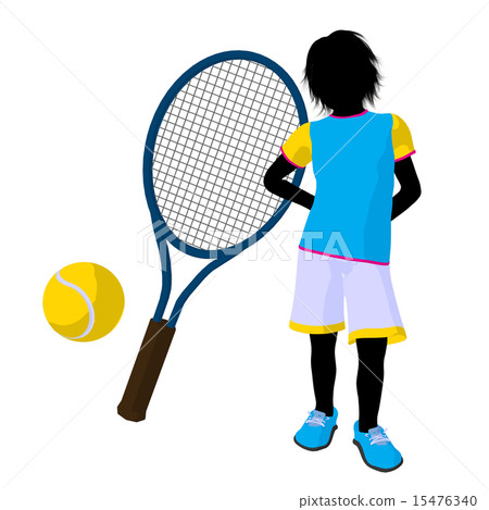 Teen Tennis Player Illustration Teen Tennis Player Illustration 15476340