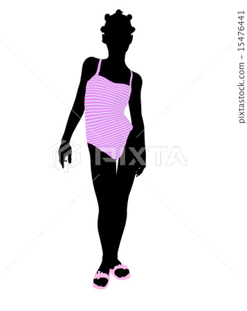 African American Teenager Illustration Silhouette African American Teenager Illustration Silhouette 15476441