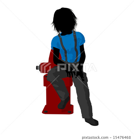 Teen Firefighter Illustration Silhouette Teen Firefighter Illustration Silhouette 15476468